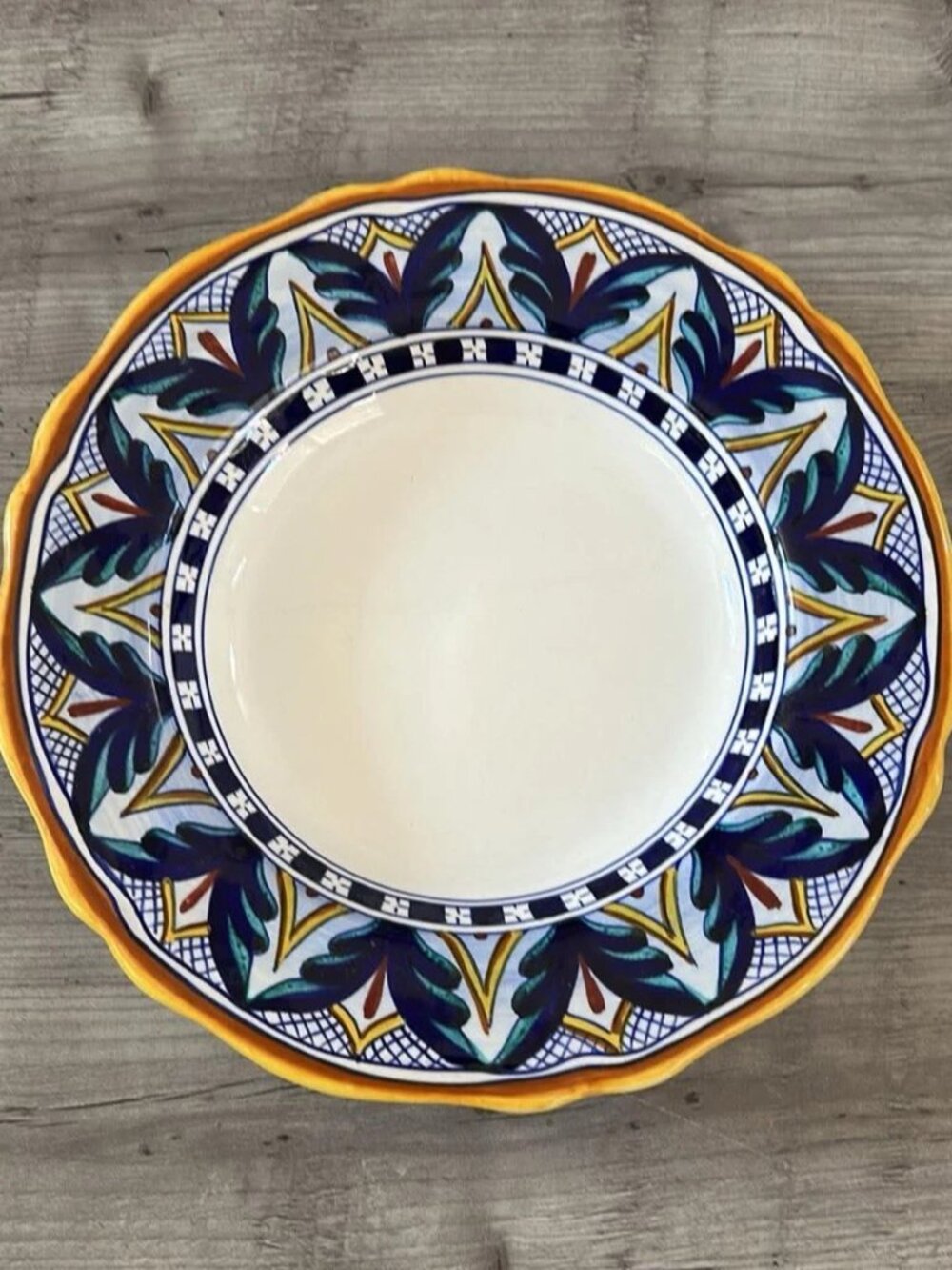 BORDATO Cottura Signed Deruta Hand painted Italian Pottery Bowl * Signed
